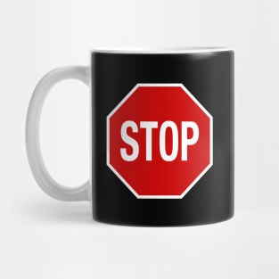 Stop Sign Symbol In Red Mug